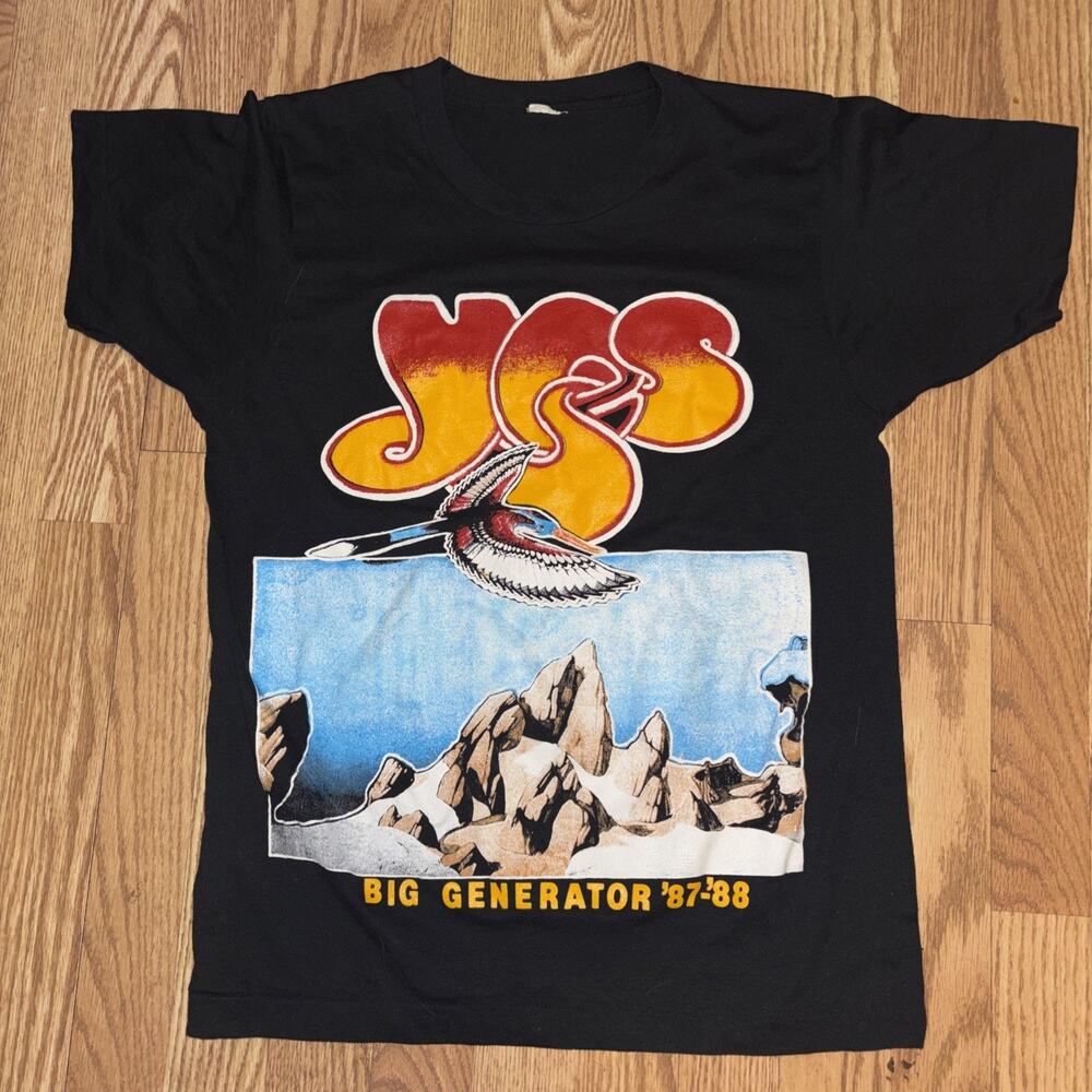 Vintage 1988 YES Big Generator Your Shirt Medium Single Stitch Clean